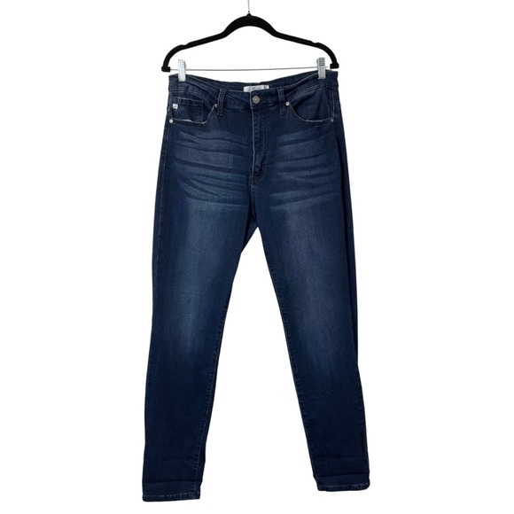 Kancan Jeans Size 31 12 High Rise Dark Wash Stretchy Ankle Skinny Non-Distressed - Picture 2 of 8